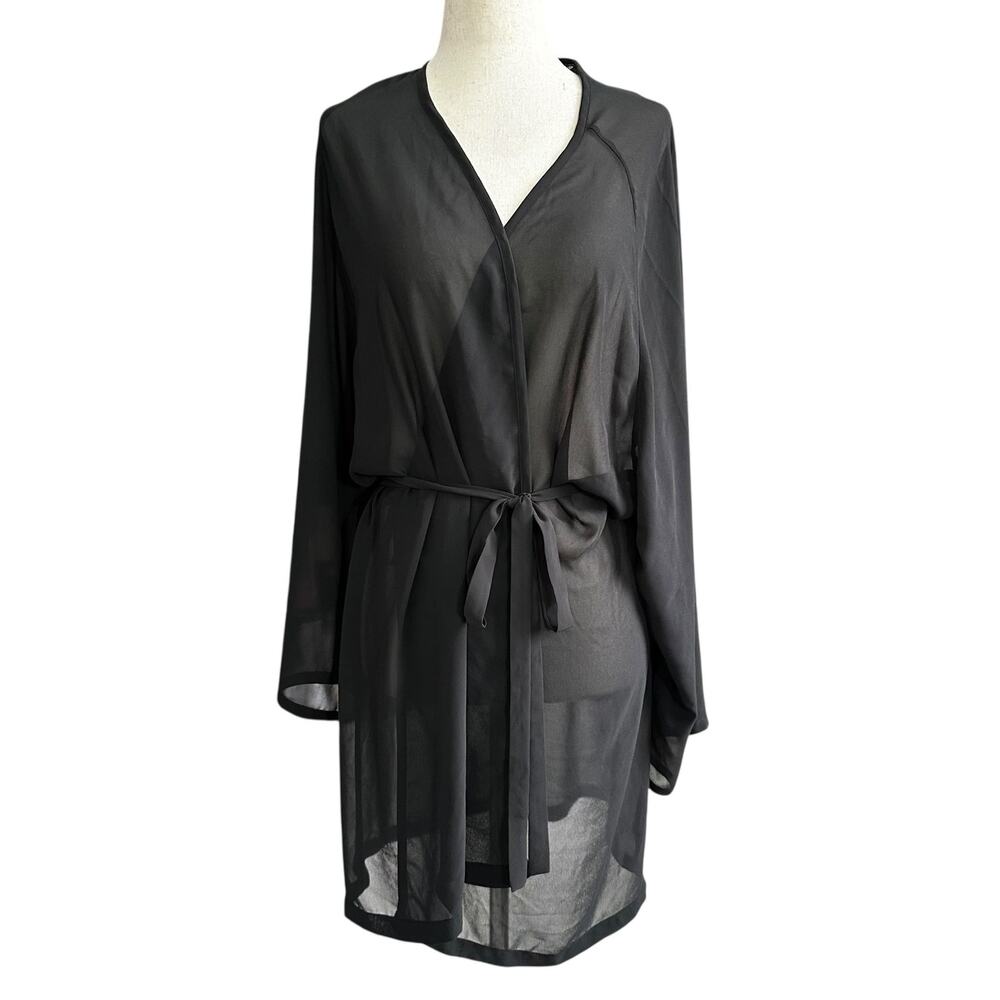 Victoria’s Secret Black Sheer Robe Fits XS-Small | 9-24